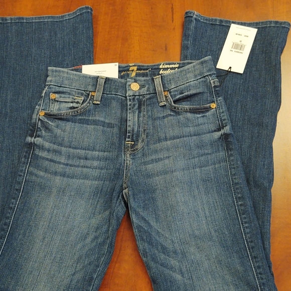 7 For All Mankind Tailorless Kimmie Bootcut Jeans NWOT - Picture 3 of 12